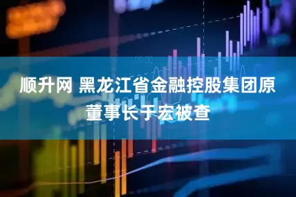 顺升网 黑龙江省金融控股集团原董事长于宏被查